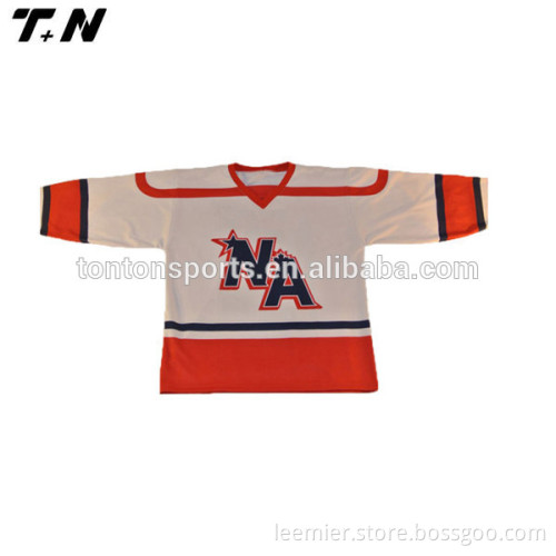 Custom made Dye sublimation printing hockey jersey